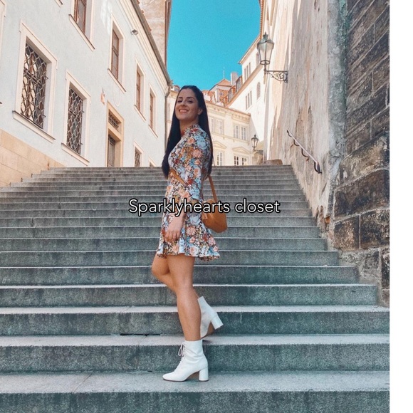 New Zara Printed Dress in Multicolored - Picture 3 of 10